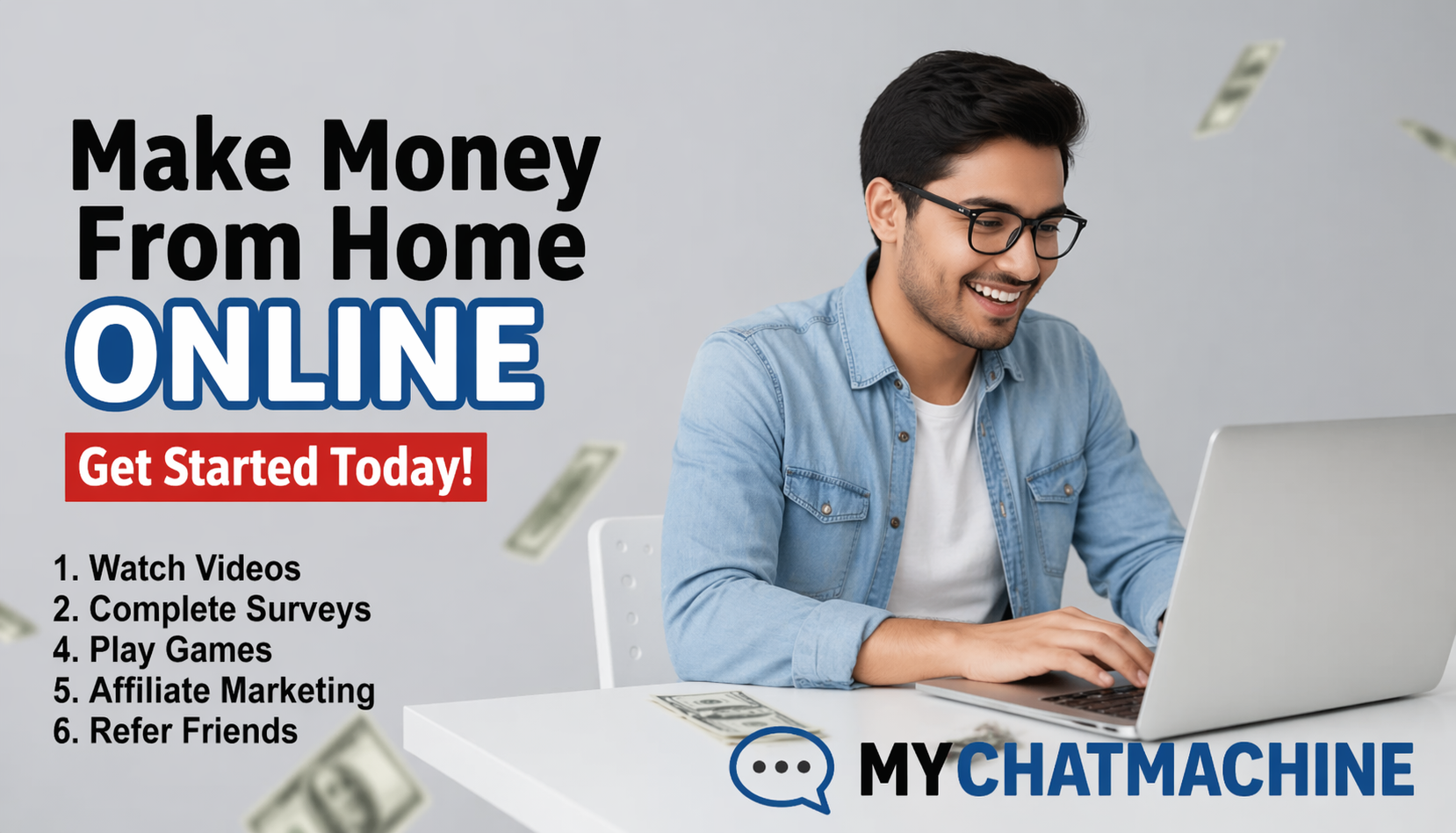 mychatmachine Mobile Earning App Interface